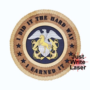 Licensed Custom US Navy Officer Mustang &quot;I Did It The Hard Way&quot;