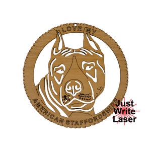 Dog Ornament - American Staffordshire