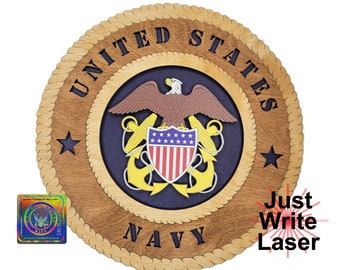 US Navy Officer Custom Color Wall Tribute Licensed 12"