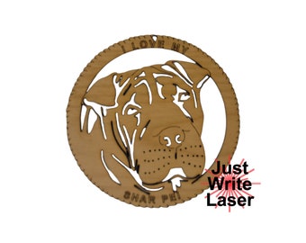 Dog Ornament - Shar Pei