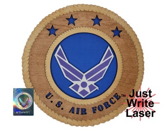 US Air Force Color 12" Custom Wall/Clock Tribute - Licensed Product