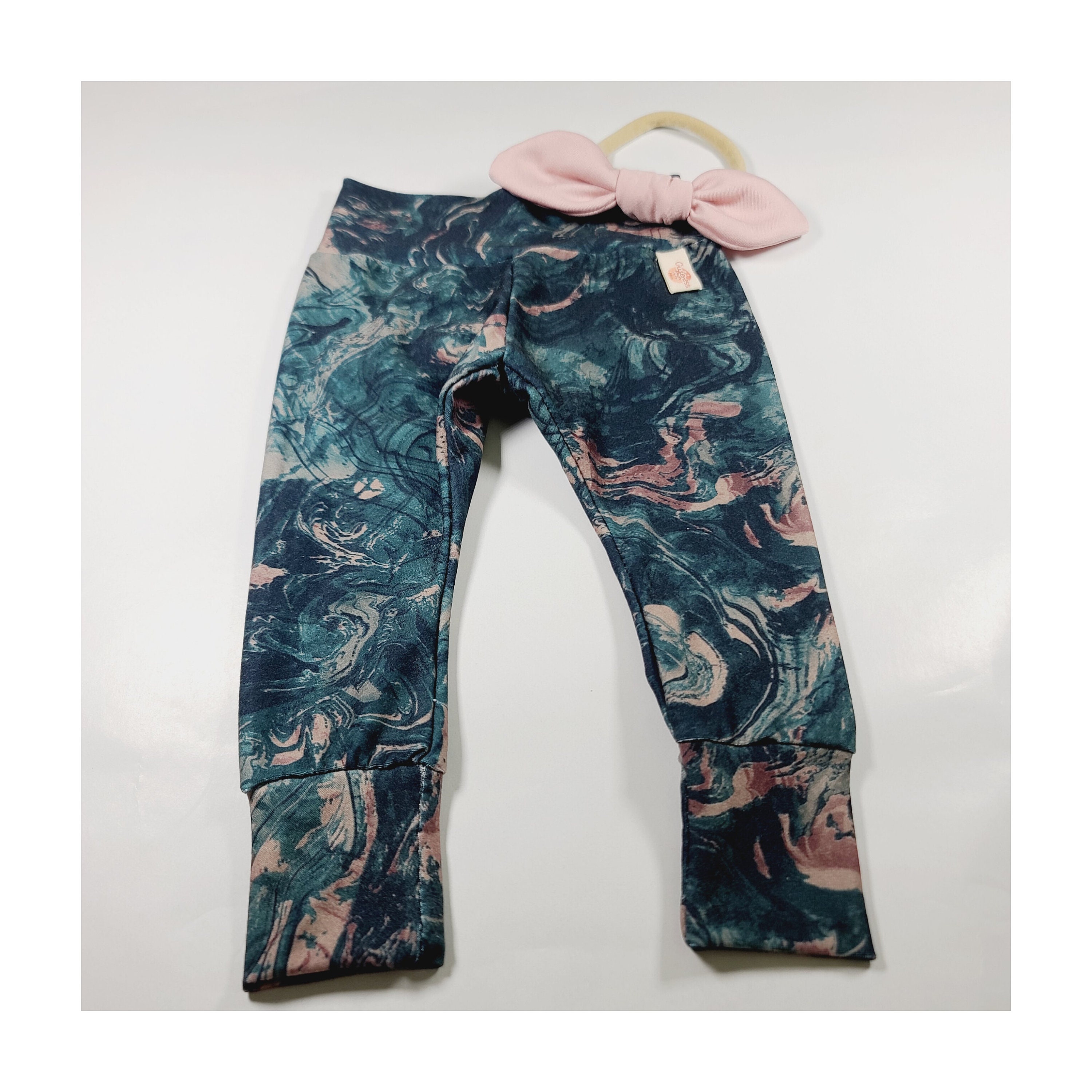 Super cute Marble and pink baby pants, super soft cute toddler leggings , Newborn coming home outfit