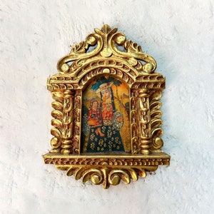 Pan de Oro • Peruaanse koloniale kunst • 11,81 x 9,84 inch • Indrukwekkende Peruaanse handgemaakte • Pan de Oro •