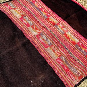 Peruviaans ambachtelijk handwerk• Etnische woondecoratie• Bohodeken• Fairtrade alpacadeken cultureel erfgoed• Textiel handgemaakte wol afbeelding 1
