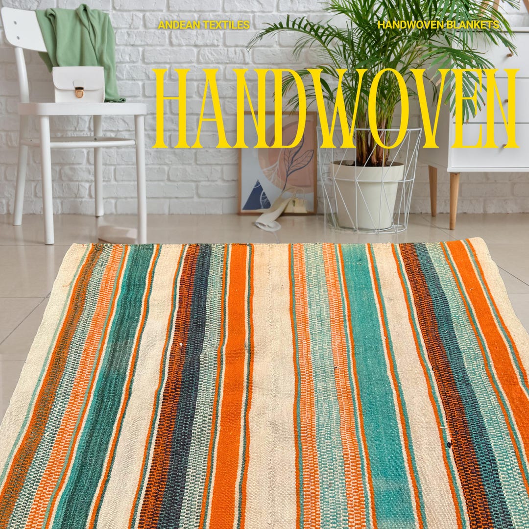 Fabolous South American Rug • Beautiful Color Scheme • Carpets Woven by ...