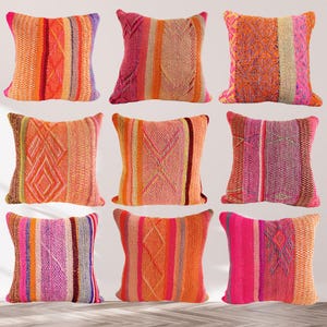 PACK X 5 Cushion Cover • Colorful Cushion • Ethnic Cushion • Artisanal Cushion • Decorative Cushion • Handmade Textiles • FRAZADA cushion