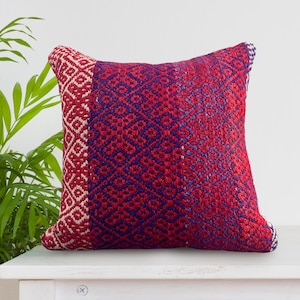 Bonita Cushion • Cojin • Pillow • Almohada • Kissen • Covers •Unique Designs •Made from Authentic Peruvian Blankets •Vibrant Colors