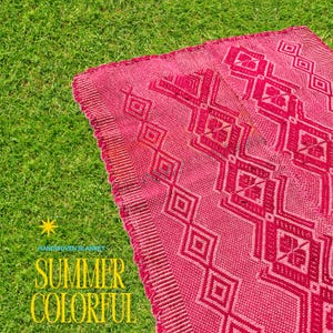 Telar Inca woven• Colorful Peruvian Rug  •South American Decor •Vibrant Design •Vintage Home Deco •Artisan Andean Rug •Bohemian Tapestry