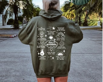 Daily Reminders Hoodie, Oversized Hoodie,ways to Say I Love You