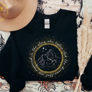Velaris Sweatshirt, To the stars who listen and the dreams that are answered, night court sweatshirt, acotar, A court of thorns and roses Black