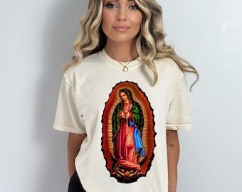 Virgin Mary Shirt, Mother Mary Shirt, Our Lady Of Guadalupe Shirt, Religious Shirt, Guadalupe Shirt, Latina Shirt, Christian Shirt, Abuela