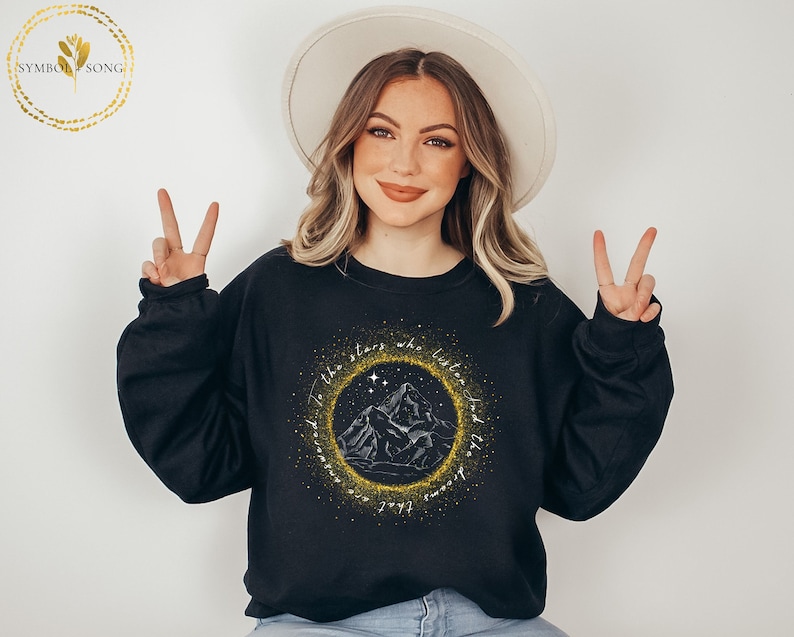 Velaris Sweatshirt, To the stars who listen and the dreams that are answered, night court sweatshirt, acotar, A court of thorns and roses image 9