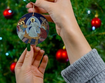 Orthodox icon Ornament,Christmas ornament,Jesus ornament,Christmas Ornament,Orthodox Catholic ornament,icon ornament , Christmas gift, icon