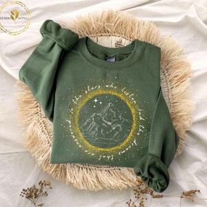 Velaris Sweatshirt, To the stars who listen and the dreams that are answered, night court sweatshirt, acotar, A court of thorns and roses Military Green