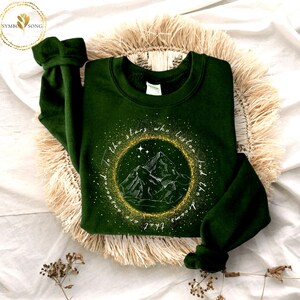 Velaris Sweatshirt, To the stars who listen and the dreams that are answered, night court sweatshirt, acotar, A court of thorns and roses Forest Green