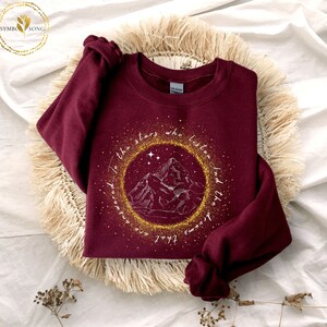 Velaris Sweatshirt, To the stars who listen and the dreams that are answered, night court sweatshirt, acotar, A court of thorns and roses Maroon