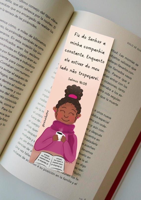 Marcador de livros  (bookmark bible verso)