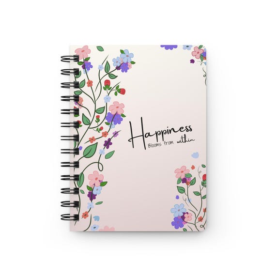 Floral Happiness Spiral Bound Journal
