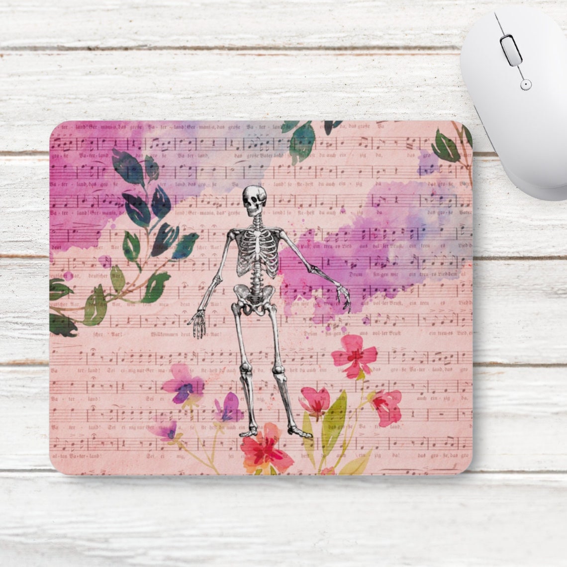 Goth Mouse Pad Cute Mouse Pad Cute Desk Pad Floral Mouse Etsy