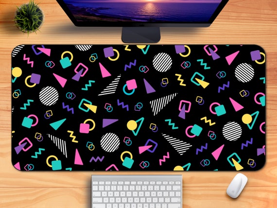 Decorative Topo Designs Artistic Theme Oversized Mouse Pad Desk