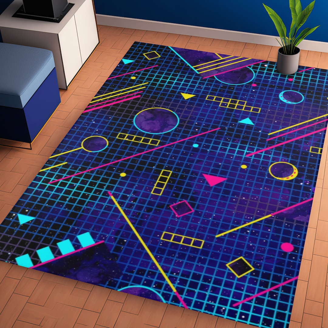 Arcade Carpet 80s Arcade Rug Arcade Decor Bowling Alley Etsy