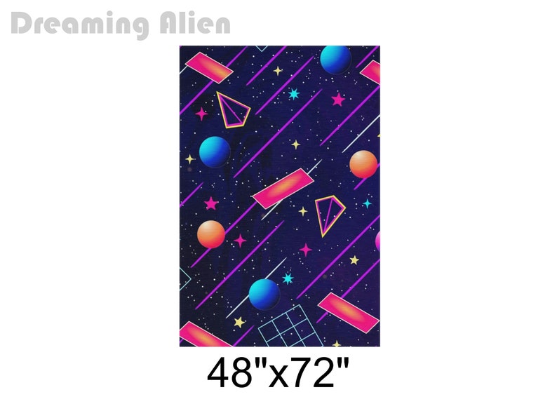 Retro Arcade Carpet, Colorful Trippy Abstract Area Rug, 80s 90s Accent ...