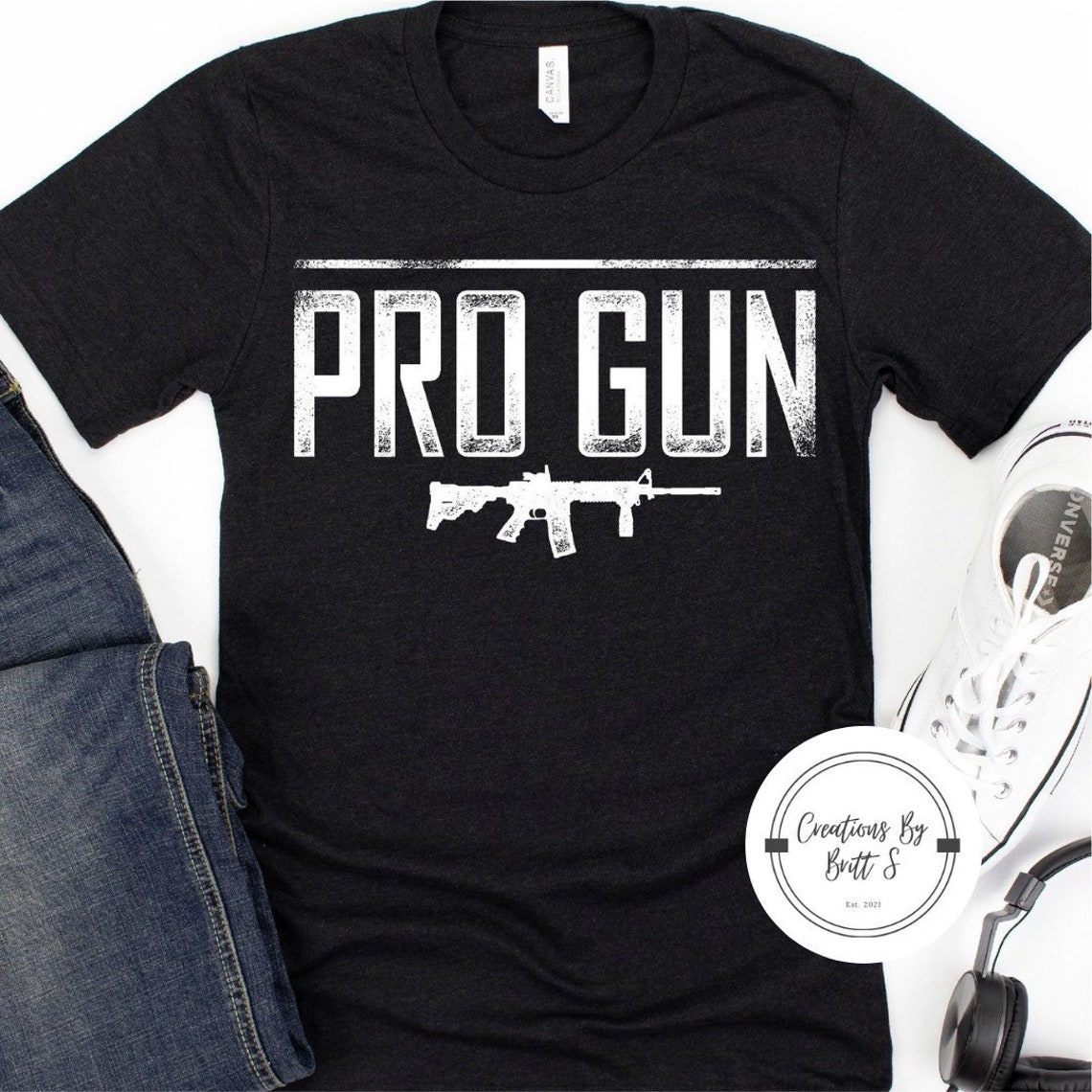 Pro Gun Adult Graphic Tee Etsy
