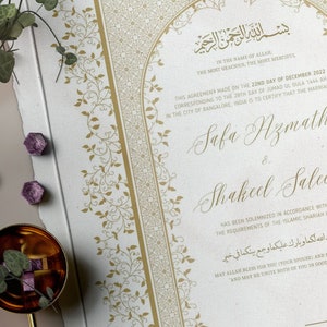 Nikkah Certificate Digital Marriage Certificate Gold Nikahnama