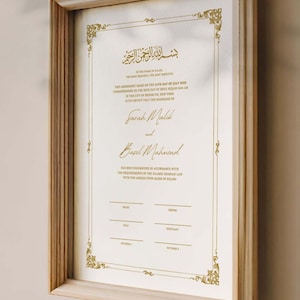 Editable Nikkah Certificate Template