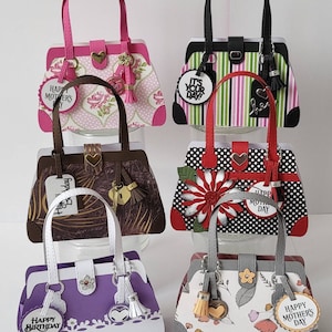 Handmade Paper purse gift bag/gift card holders. Birthday, Mother&#39;s Day, Valentine&#39;s Day, Anniversary, Bridal Shower