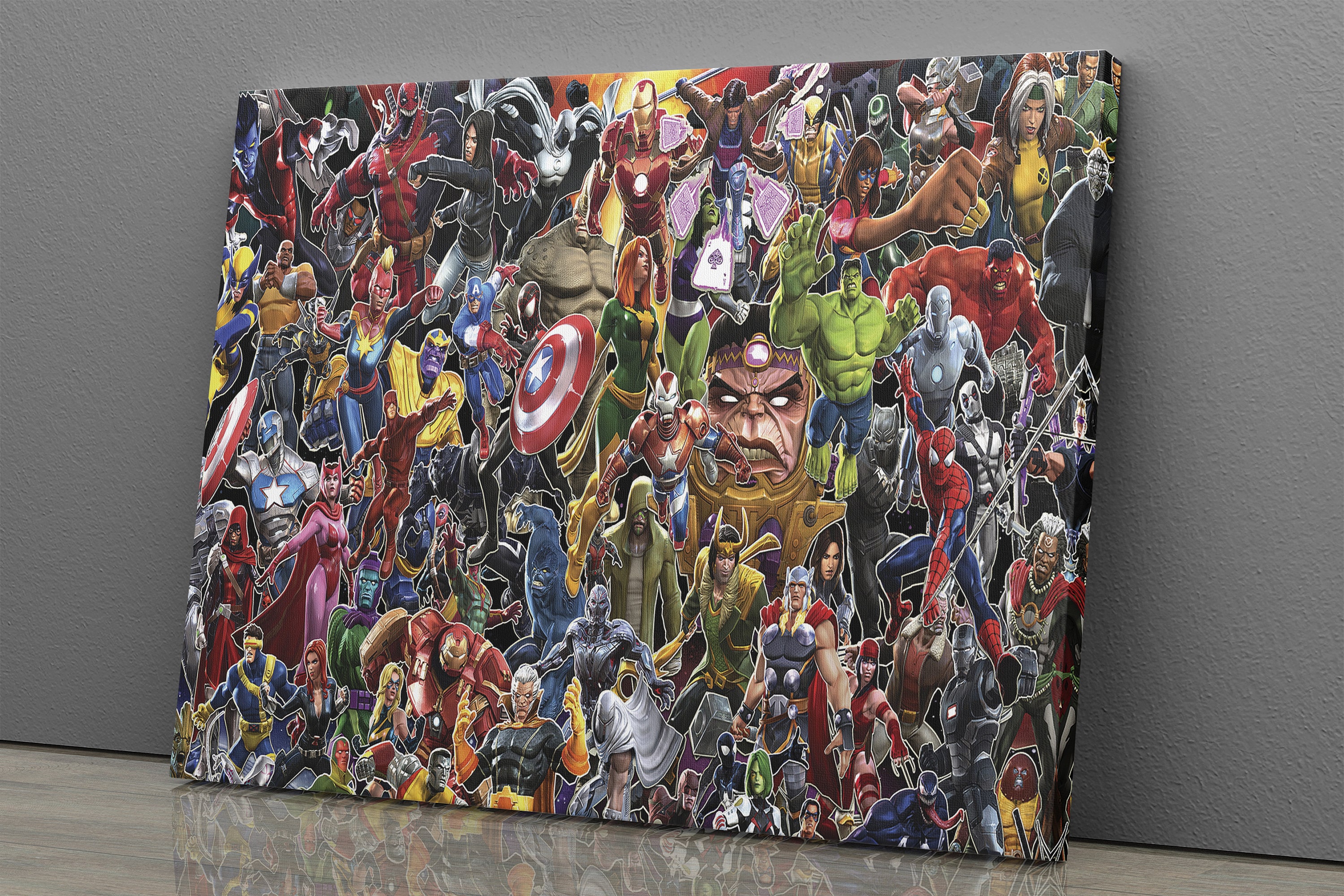 Marvel Superheroes Poster Comics Canvas Wall Art Home Decor Etsy Canada