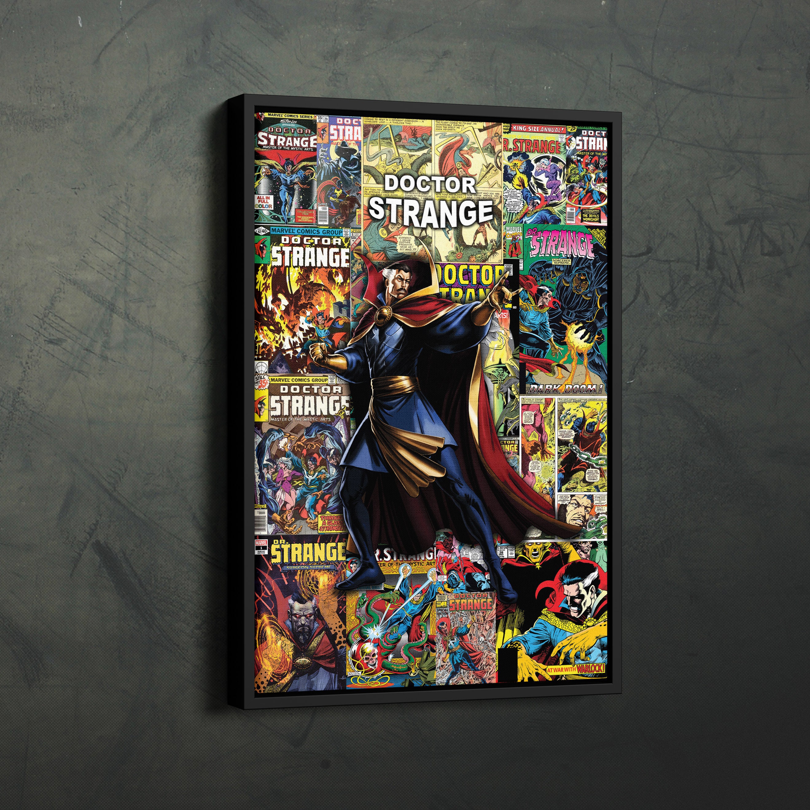 Discover Dr. STRANGE Collage Art Poster Comics Wall Art