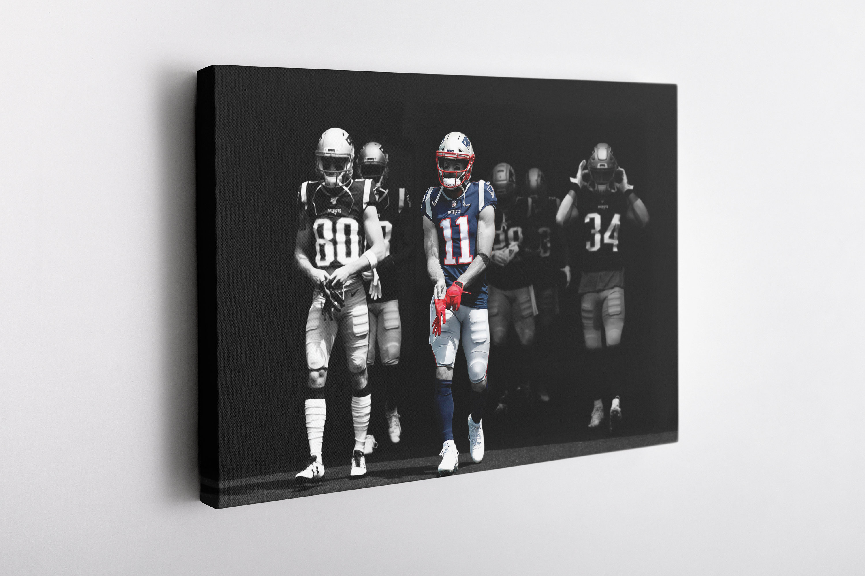 Julian Edelman Highlighted Poster New England Patriots Canvas | Etsy