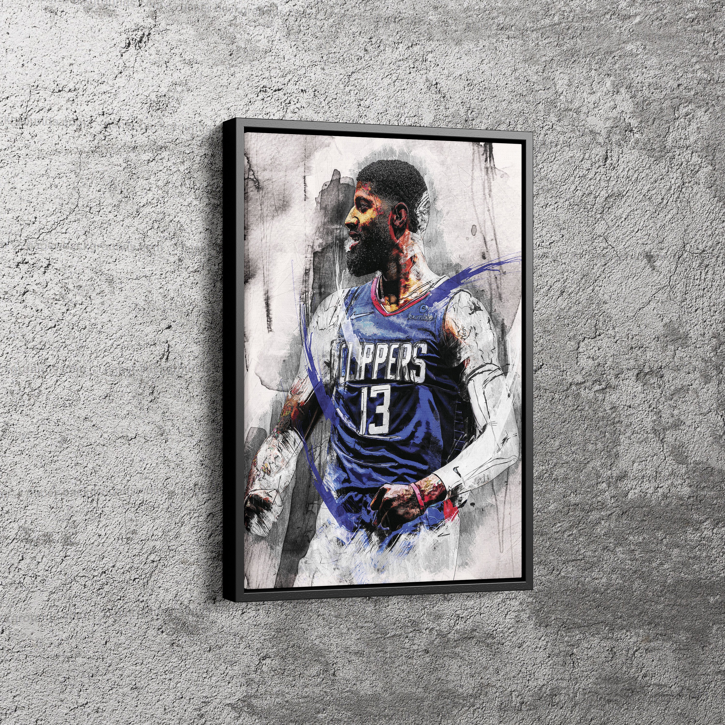 FantasticDecoration Paul George Slam Dunk Indiana Pacers Basketball Poster  Art Print 21x14 S