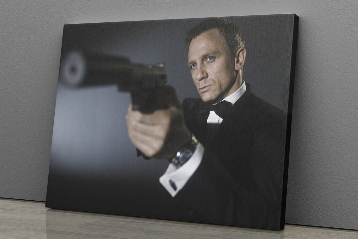 James Bond Poster Daniel Craig Canvas Wall Art Home Decor | Etsy
