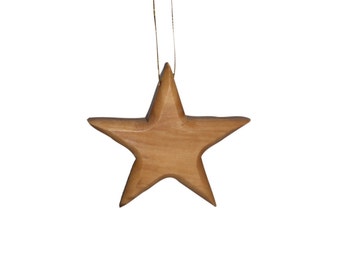 Étoile des ornements de Noël en bois d’olive de Bethléem