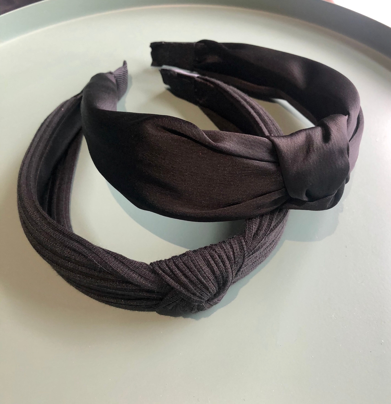 2 beautiful black headbands Etsy