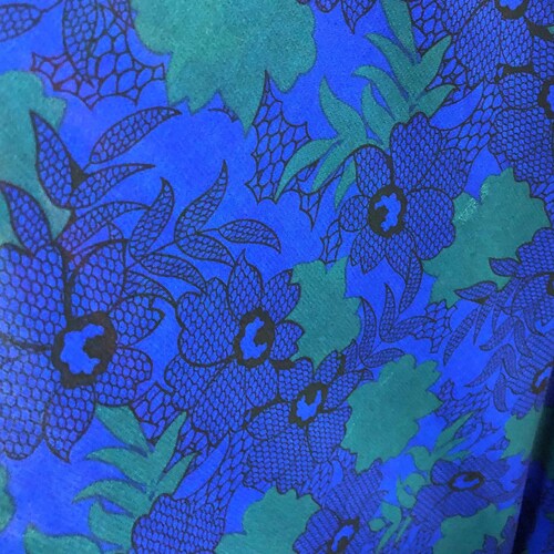 Jacquard Print Silk Fabric by the Yard Etsy