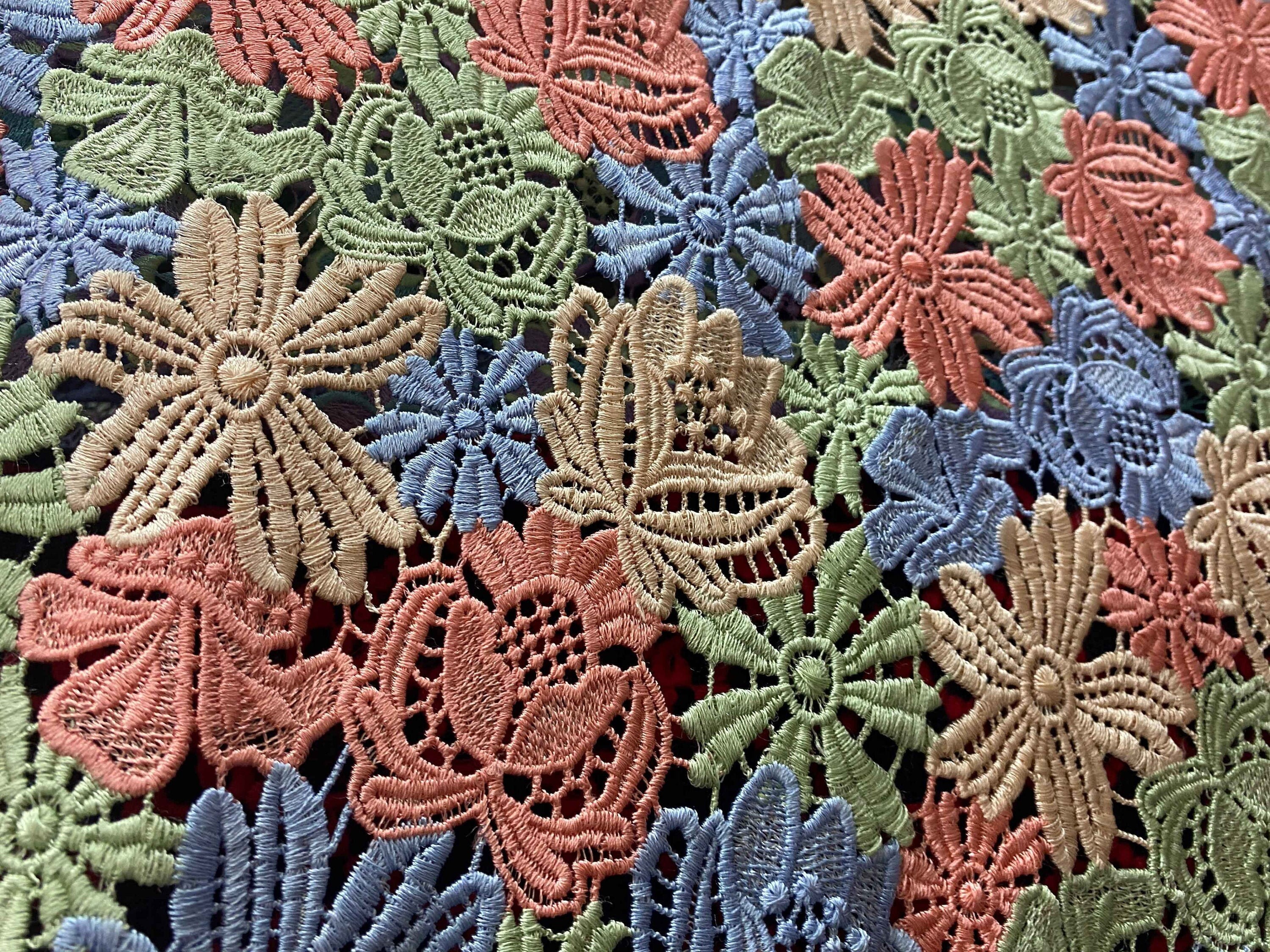 Heavy Guipure Lace Fabric Crochet Hollowed Lace Fabric - Etsy