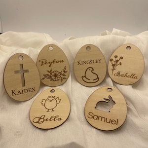 Easter Basket Tag SVG for glowforge