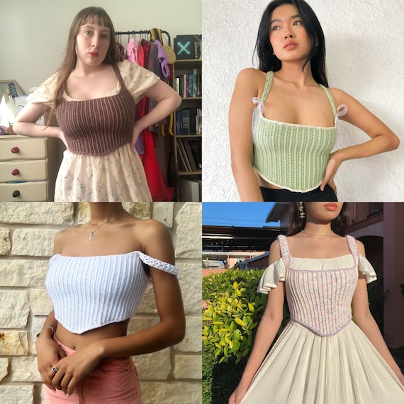 Circle motif crochet bustier レディース セール】Circle motif crochet bustier（その他トップス）｜FIKA