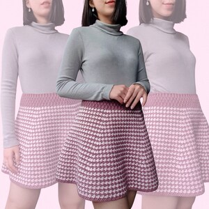 Stella Set - Retro Diamond Crochet Set Top + Rock Muster Bild 3