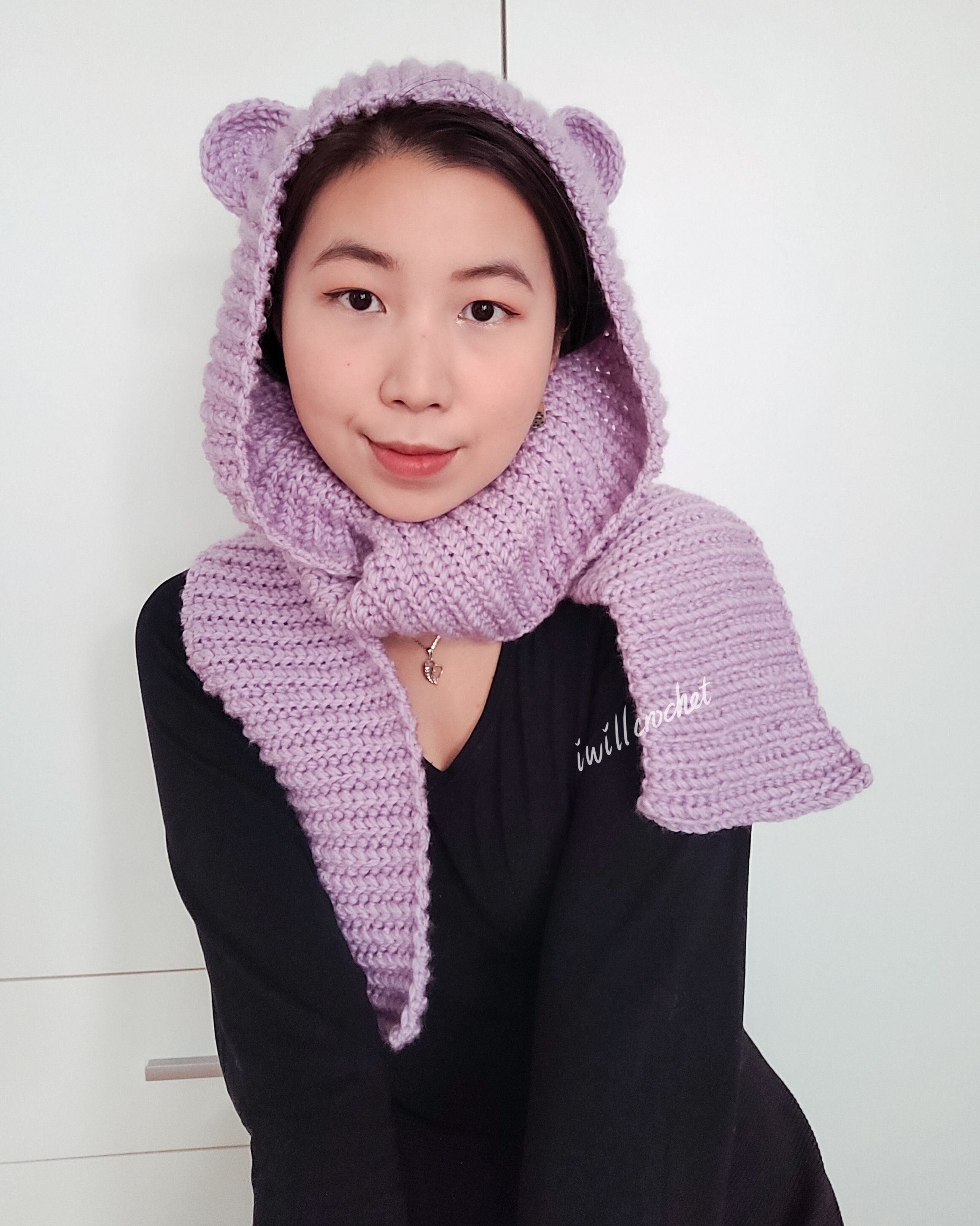 Crochet Snood Pattern: Beginner-friendly Hooded Scarf (PDF ONLY