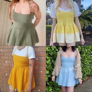 Julianna Dress Crochet Cottagecore Corset Dress Pattern/Simple Crochet Pattern/Crochet Dress/ PDF ONLY image 7