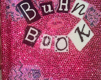 Burn Book, mean girls, burn book, rhinestone burn book