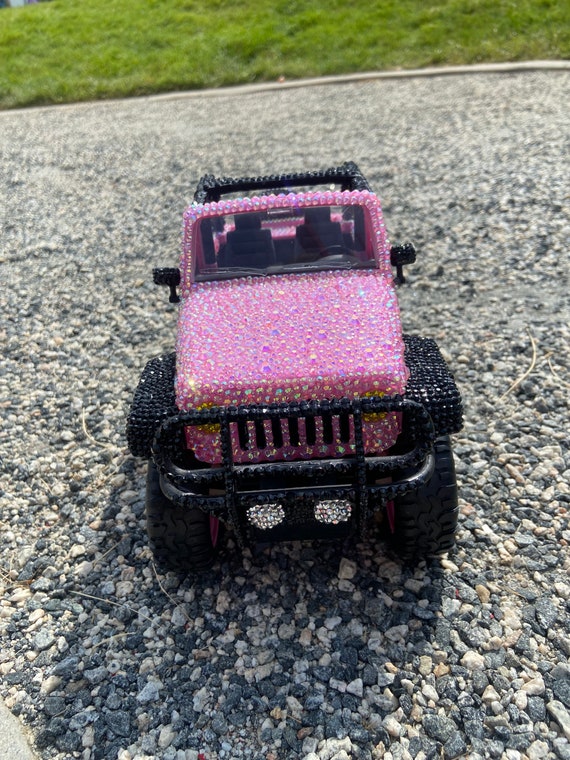 Carro Jeep Para A Barbie Com Controle Remoto Rosa