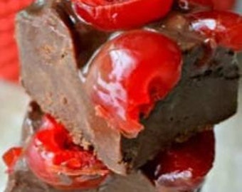 Chocolate Cherry Cordial Fudge | Old-fashioned Candy Specialty | Handmade Homemade