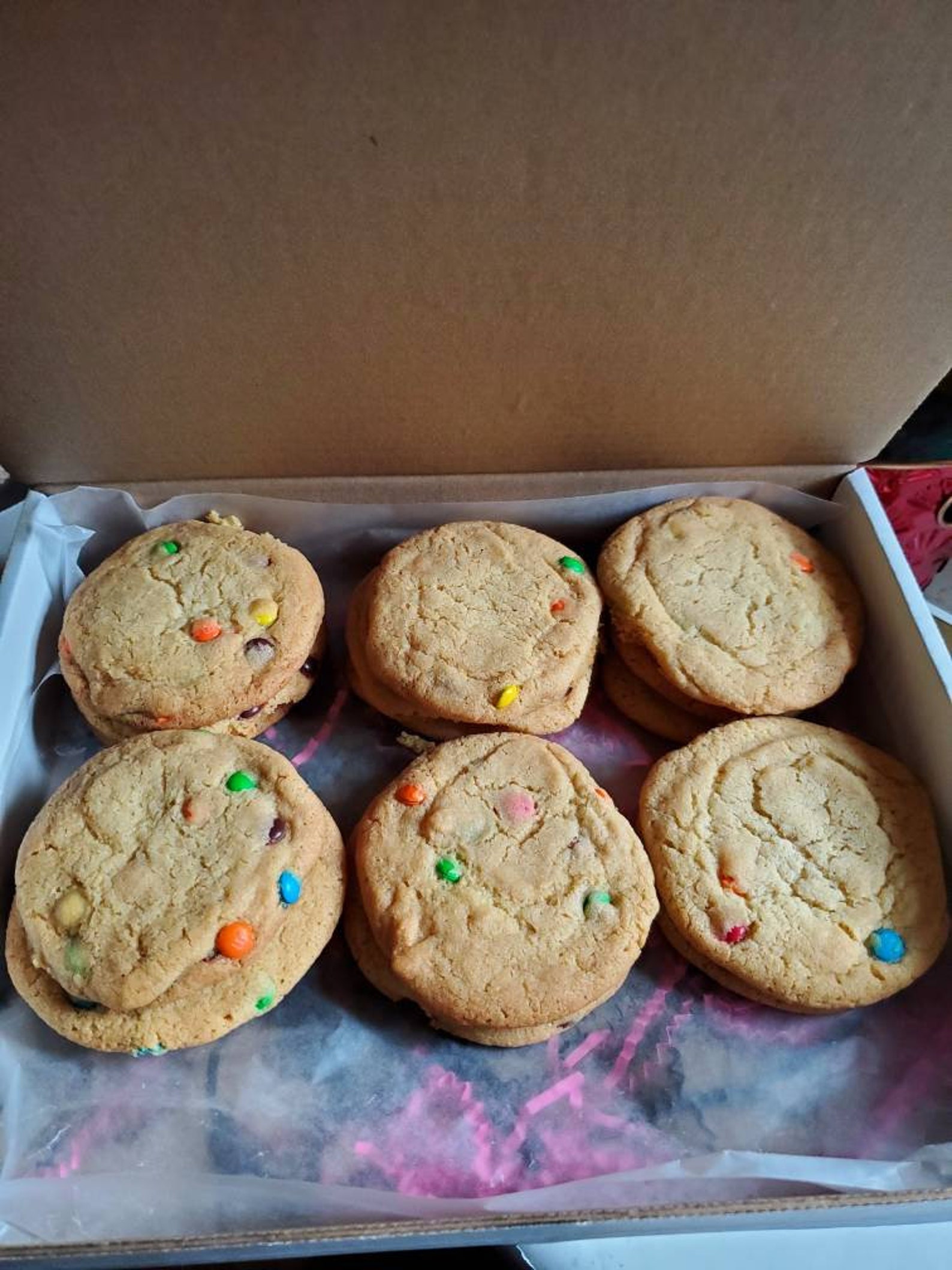 Jumbo Ultimate M&M Cookies Oldfashioned Homemade Etsy