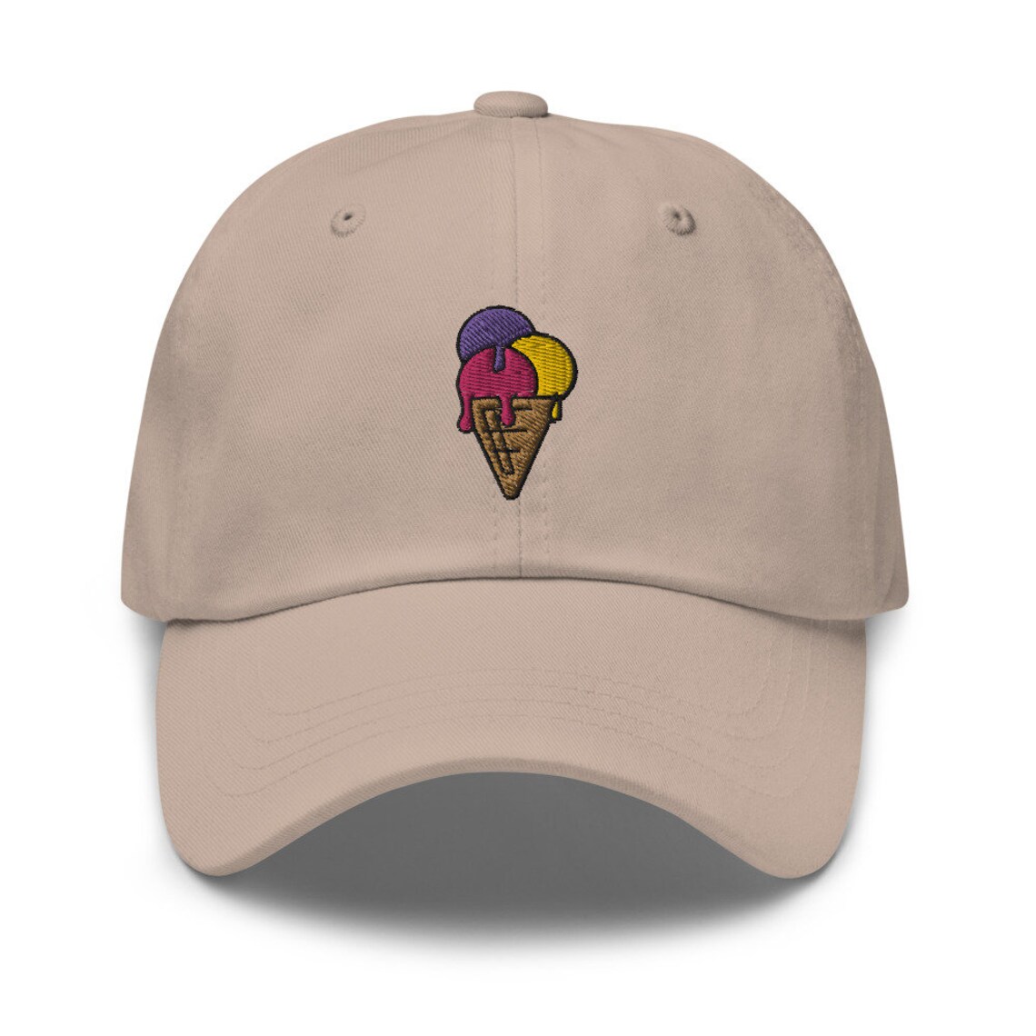 Ice Cream Dad hat Embroidered Baseball CapUnisex Etsy