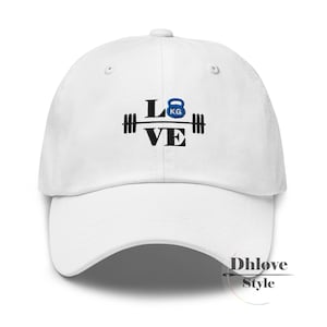 Fitness Gym Dad hat, Embroidered Kettle Bell – Weightlifting Cap – Funny Fitness Gift – Custom Unisex Cap